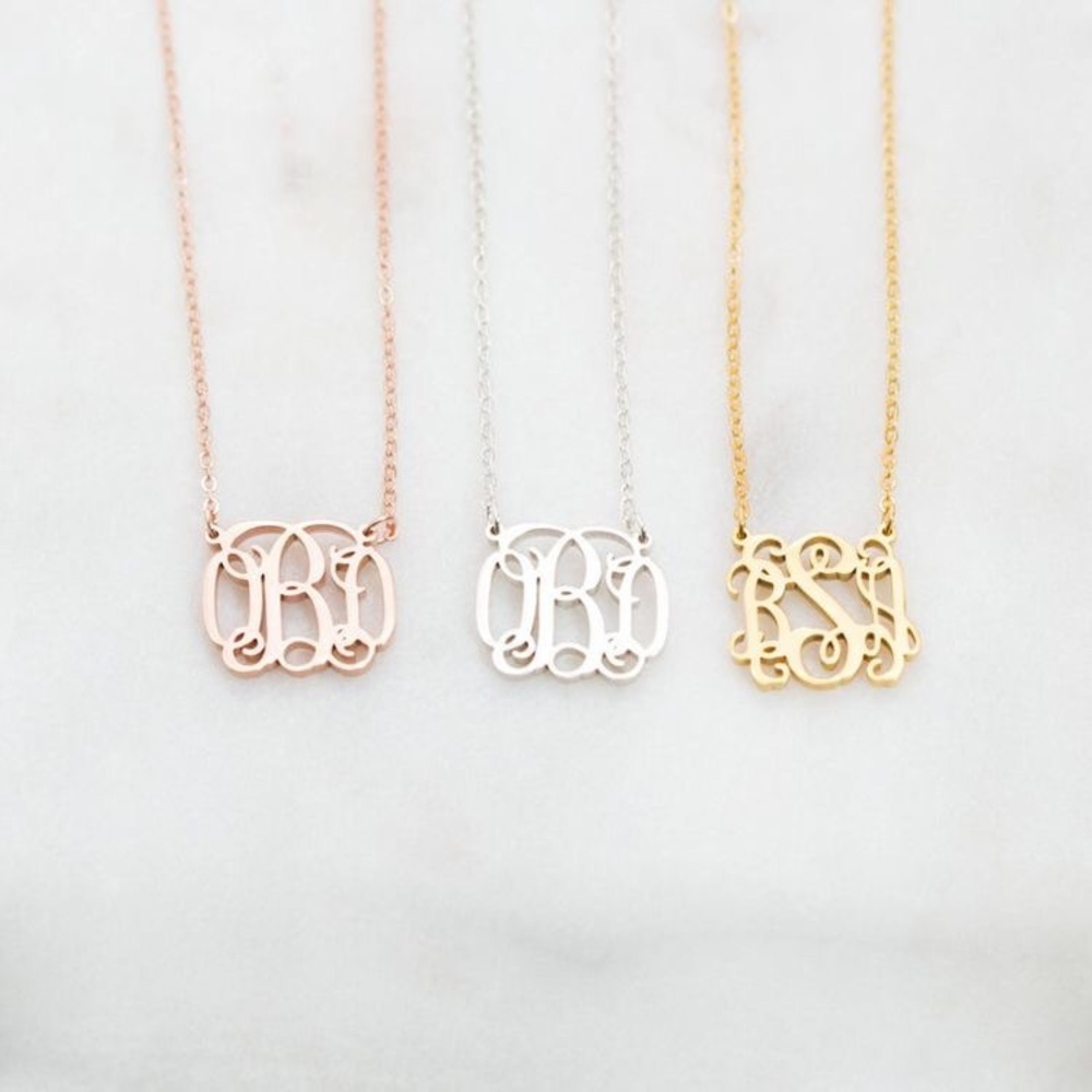 Custom Monogram Necklace - Picture 2 of 2